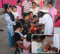 1.71 லட்சம் குழந்தைகளுக்கு போலியோ சொட்டு மருந்து