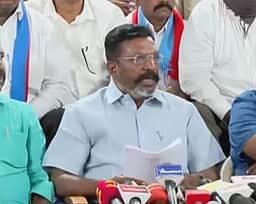 இடைத்தேர்தலில் போட்டியிடவில்லை: திருச்சியில் திருமாவளவன் பேச்சு