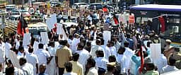 ஆா்ப்பாட்டத்தில் ஈடுபட முயன்ற திமுகவினா் கைது