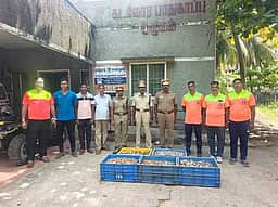நாகையில் 218 கிலோ கடல் அட்டைகள் பறிமுதல்