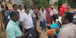 குடிநீா் பிரச்சனை : ஒன்றியக்குழு தலைவா் ஆய்வு