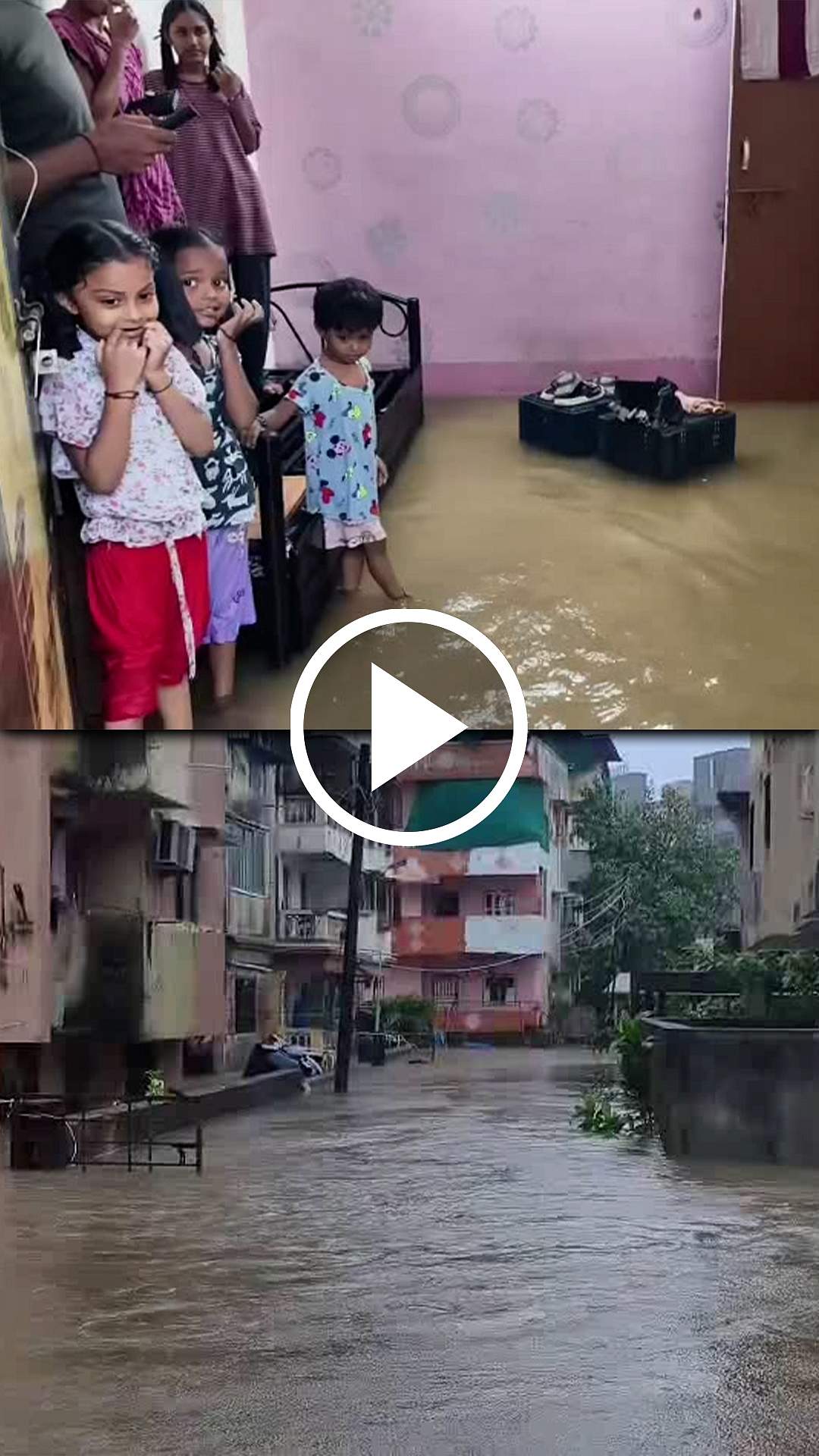 தொடர் கனமழையால் வெள்ளம்!  வீடுகளுக்குள் புகுந்த மழைநீர்!