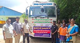 குளச்சலிலிருந்து 9 டன் பிளாஸ்டிக் கழிவுகள் சிமென்ட் ஆலைக்கு அனுப்பி வைப்பு