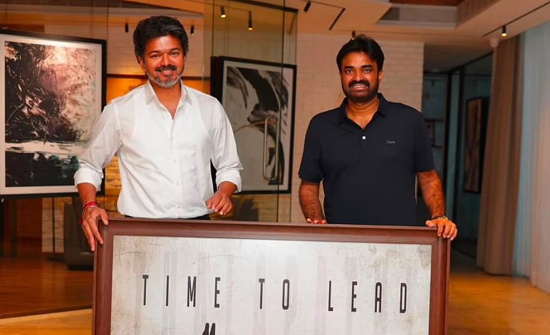 அரசியல் வருகைக்கு ஆரம்பம் கொடுத்த வாசகத்துடன் முதல்வர் விஜய்!