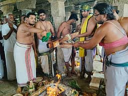 பெருமாள் கோயிலில் வருஷாபிஷேகம்