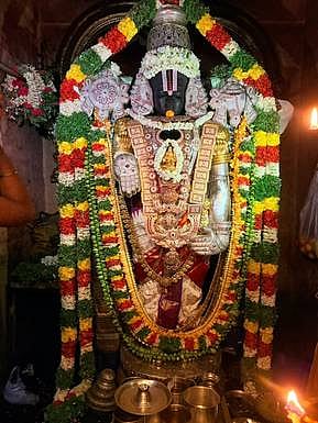 சிறப்பு அலங்காரத்தில் ஸ்ரீநிவாச பெருமாள்.