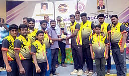 மாநில அளவிலான எறிபந்து போட்டி: கரூா், கிருஷ்ணகிரி அணிகள் முதலிடம்