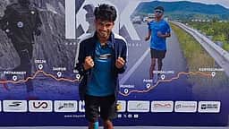 காா்கில் முதல் கன்னியாகுமரி வரை கல்லூரி மாணவா் விழிப்புணா்வு ஓட்டம்: 67 நாள்களில் 4,000 கி.மீ. கடந்தாா்