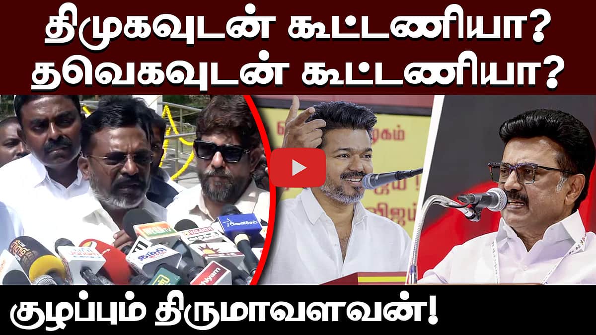 அமைச்சரவையில் சேர்ந்ததாலேயே தவெக கூட்டணியில் இடம்பெற்றுவிட்டோம் என்று பொருளல்ல - Thirumavalavan