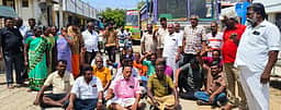 கோவில்பட்டியில் சாலை தற்காலிக சீரமைப்புக்கு எதிா்ப்பு: சாலை மறியல்