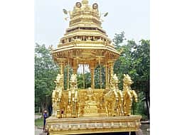 காஞ்சி ஏகாம்பரர் கோயிலில் ரூ. 30 கோடி தங்கத் தேர்! ஜூலை 12-ல் வீதியுலா!