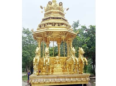 காஞ்சி ஏகாம்பரர் கோயிலில் ரூ. 30 கோடி தங்கத் தேர்! ஜூலை 12-ல் வீதியுலா!