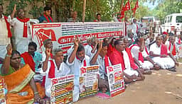 நெல் மூட்டைகளை இயக்கம்
செய்யக் கோரி போராட்டம்