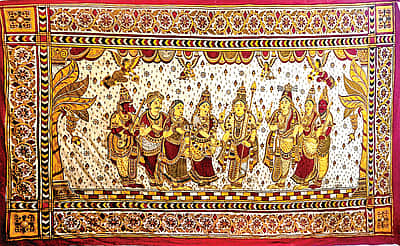 நேர்மறை ஆற்றலை வெளிப்படுத்தும் கலம்காரி ஓவியங்கள்!