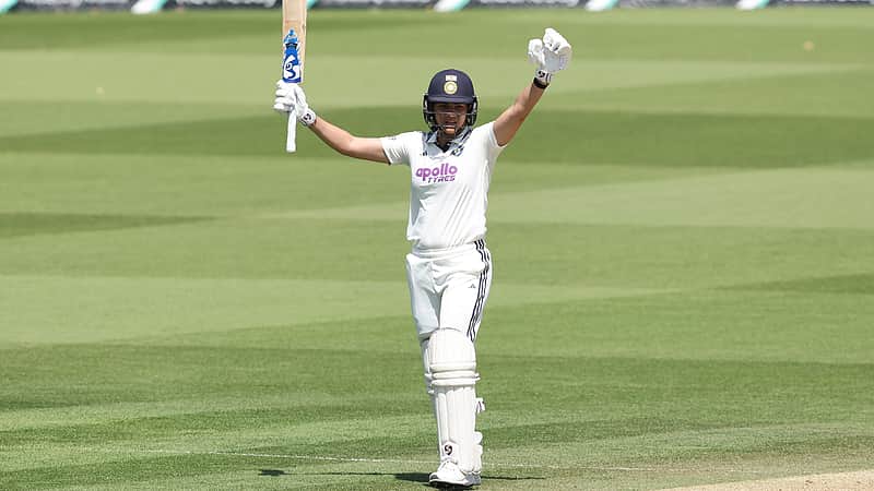 Yastika Bhatia expressed her joy after smashing a century.