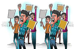 சுகாதார ஆய்வாளா் தோ்வில் முறைகேடு? தோ்வா்கள் போராட்டம்!