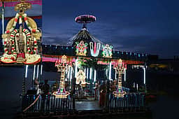 திருவள்ளூா் வீரராகவா் கோயிலில் ஆனி மாத தெப்போற்சவம்