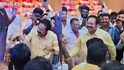மகள் திருமண நிச்சயதார்த்த விழாவில் குத்தாட்டம் போட்ட கதிர் ஆனந்த்!