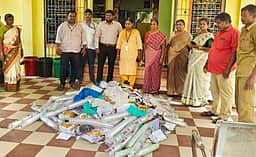 நாட்டறம்பள்ளி கடைகளில் சோதனை: 500 கிலோ நெகிழிப் பொருள்கள் பறிமுதல்