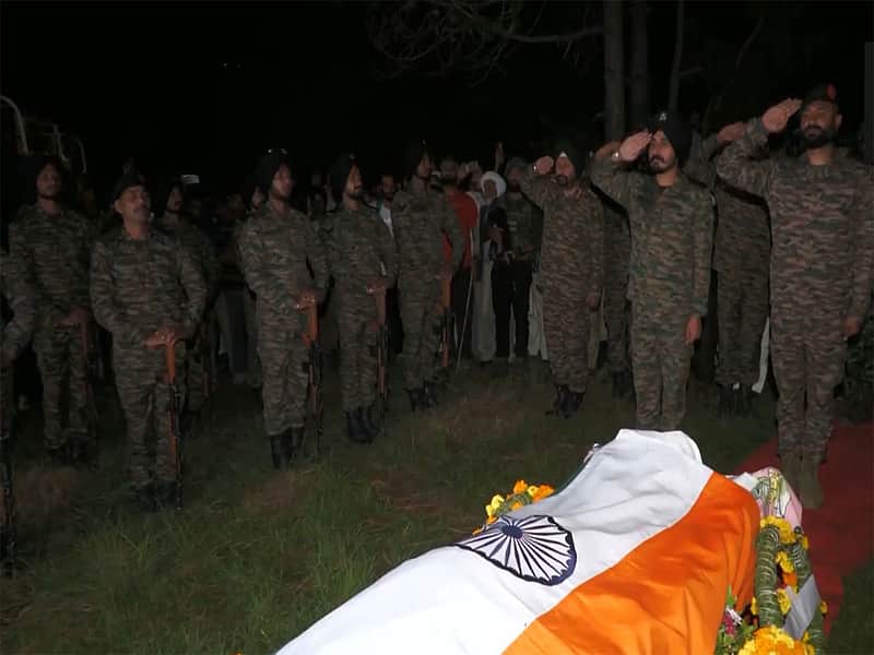 J-K: Mortal remains of Assam Rifles soldier reach Poonch; son vows to join Army to serve nation