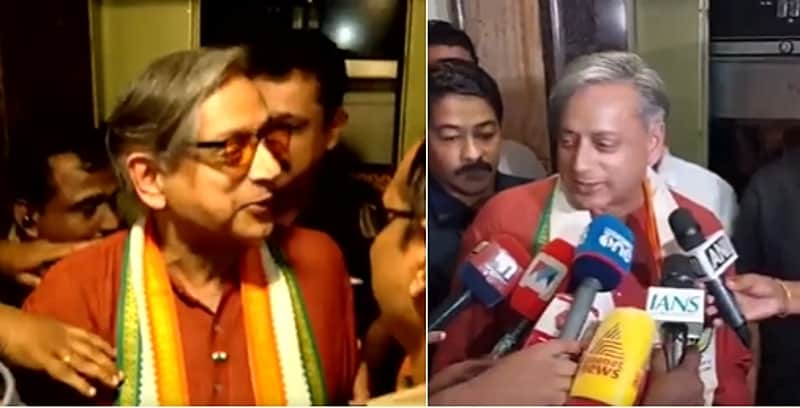 Congress MP Shashi Tharoor was stuck in a hotel lift in Kerala