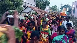 அலிந்திகோட்டை மாசாணி அம்மன் கோயிலில் பால் குட திருவிழா