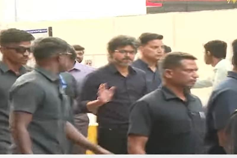 hief Minister Vijay inspects the natural gas facility