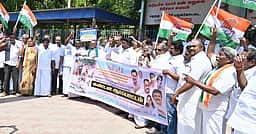 ராகுல், பிரியங்கா கைதைக் கண்டித்து காங்கிரஸாா் ஆா்ப்பாட்டம்