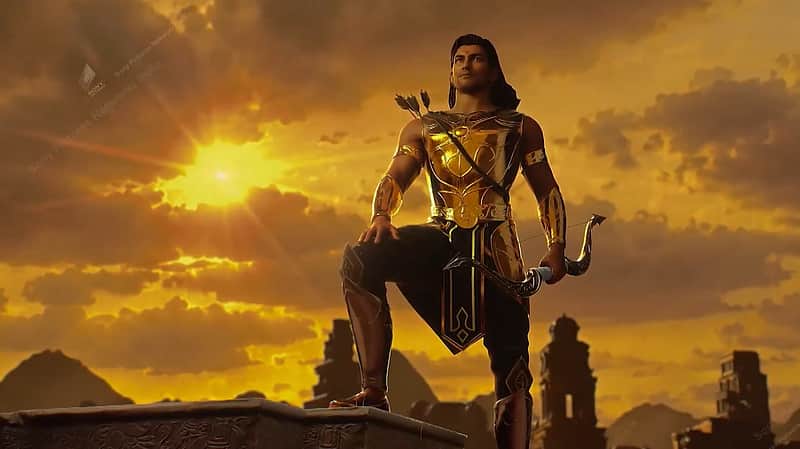 A scene from the series 'The Legend of Karna'.