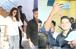 சென்னையில் ஜன நாயகன் பார்க்க வந்த கீர்த்தி சுரேஷ், விஜய் பாதுகாவலர்!