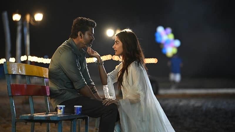 Vijay and Pooja Hegde in the movie Jana Nayagan.