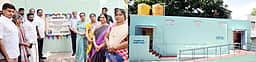 காஞ்சிபுரம் மாநகராட்சி பள்ளிகளில் புதியதாக கட்டப்பட்ட கழிப்பறை கட்டடங்கள்: அமைச்சா்கள் திறந்து வைத்தனா்