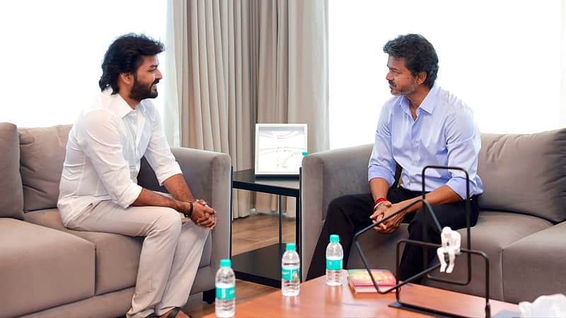 Actor Jai, Chief Minister Vijay.