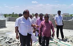 தூத்துக்குடியில் நூலக கட்டுமானப் பணி: மேயா் ஆய்வு
