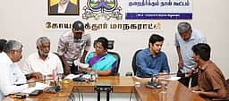 வெள்ளலூா் குப்பைக் கிடங்கு கழிவுகளில் இருந்து
மின்சார உற்பத்தி திட்டத்தை கைவிட வலியுறுத்தல்