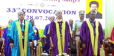 நெல்லை பல்கலை. பட்டமளிப்பு விழாவில் 3-வதாக பாடப்பட்ட தமிழ்த்தாய் வாழ்த்து!