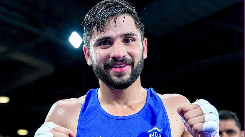 Indian boxer Sachin Siwach.