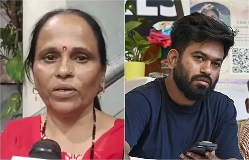 Abhijeet dipke with mother