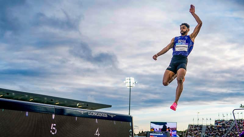 Glasgow: India's Murali Sreeshankar makes an attempt during the men's long jump final at the Commonwealth Games 2026, in Glasgow, Scotland, Thursday, July 30, 2026. (PTI Photo/Ravi Choudhary)(PTI07_30_2026_000122A)