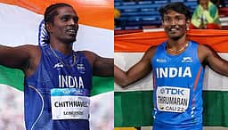 காமன்வெல்த் போட்டி: மும்முறைத் தாண்டுதலில் பதக்கம் வென்ற தமிழக வீரர்கள்!