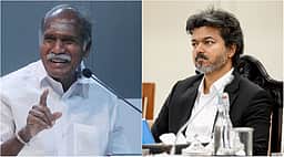 புதுச்சேரி முதல்வர் ரங்கசாமிக்கு வாழ்த்து தெரிவித்த விஜய்! விடியோ வைரல்!