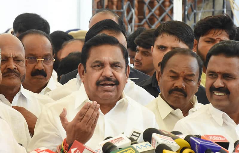 AIADMK General secretary Edappadi K Palanisamy