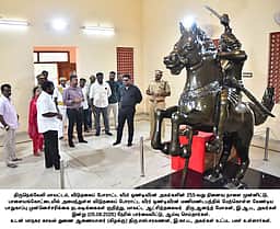 ஒண்டிவீரன் நினைவு தினம்: மணிமண்டபத்தில் ஆட்சியா் ஆய்வு