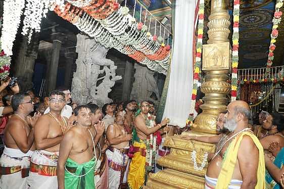 ஸ்ரீவில்லிபுத்தூா் ஆண்டாள் கோயில் ஆடிப்பூரத் தேரோட்டத் திருவிழா