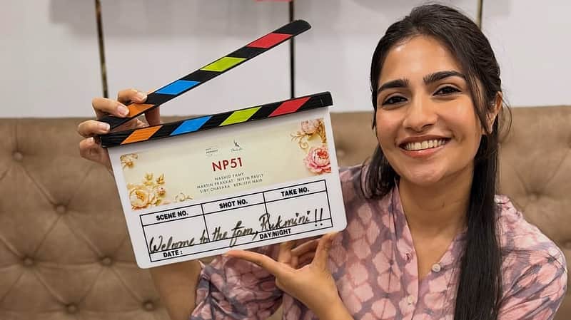 Rukmini Vasanth, who made her debut in Malayalam.