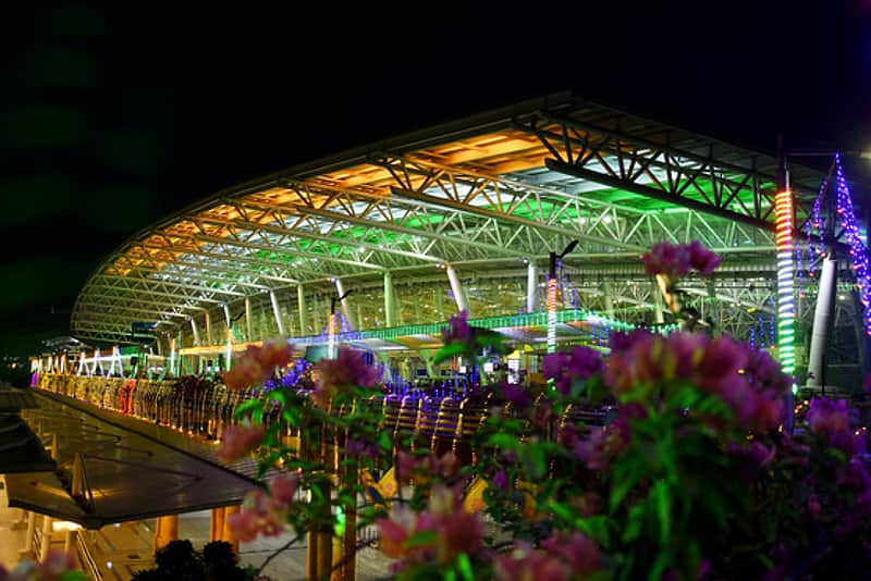 13/08/2026,TN,CHENNAI: STANDALONE/ Chennai International Airport is illuminated in the colours of the Tricolour ahead of Independence Day celebrations