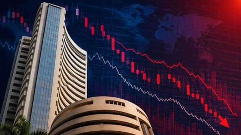 Sensex down