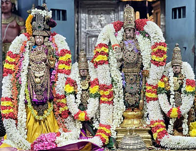 காஞ்சிபுரம் வரதராஜப் பெருமாள் கோயிலில் ஆண்டாள் திருக்கல்யாணம்