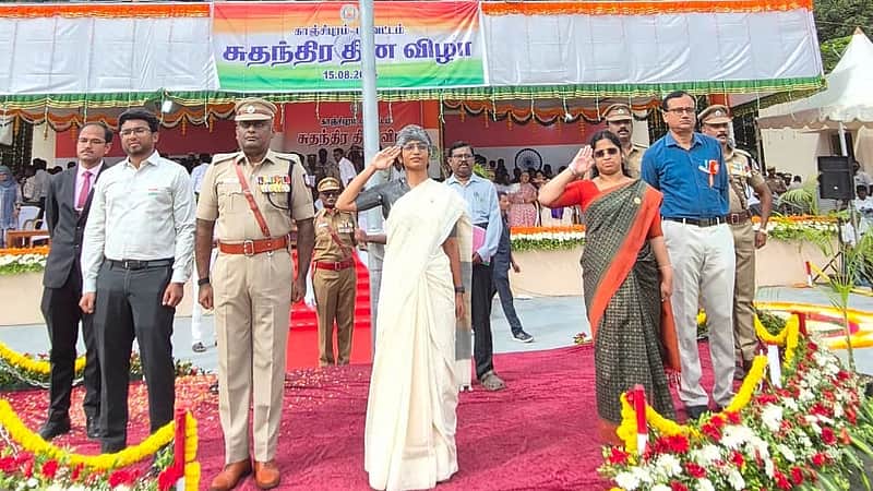 Independence day celebration in kanchipuram district