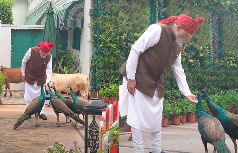 PM narendra Modi shares heartwarming moment with friends before Red Fort address